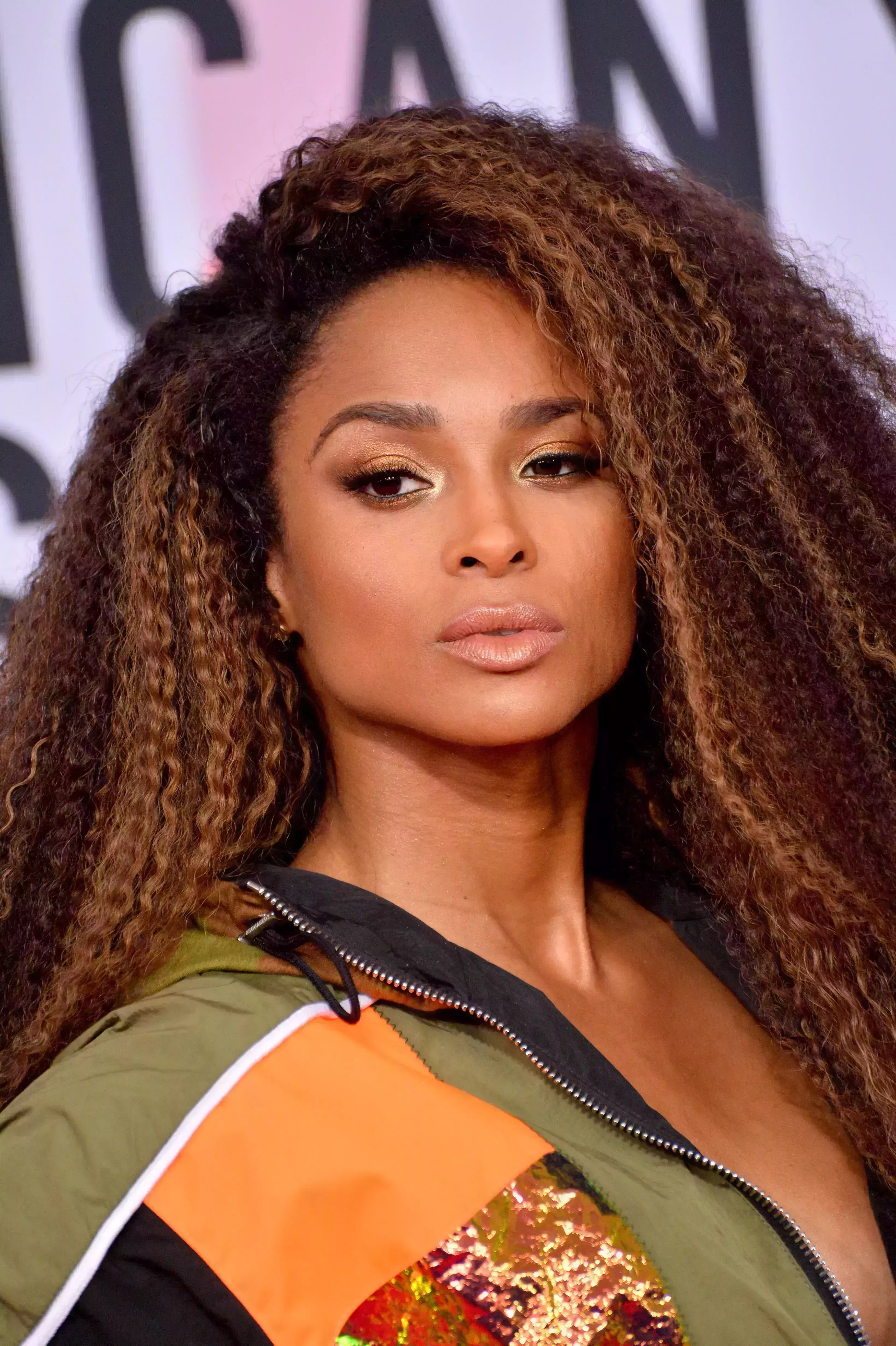 Ciara’s Long Side-Parted Afro