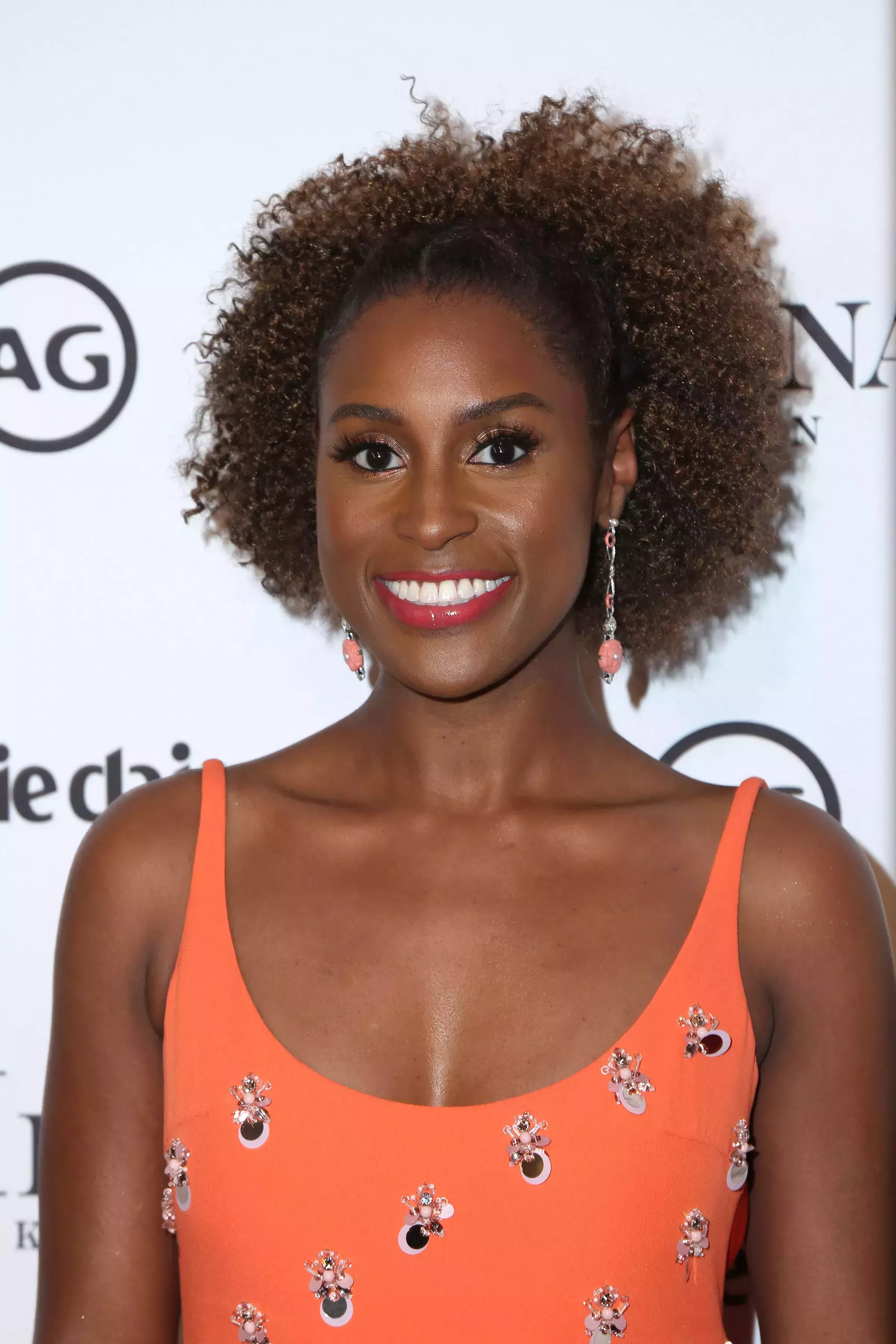 Issa Rae’s Pulled-Back Round Afro
