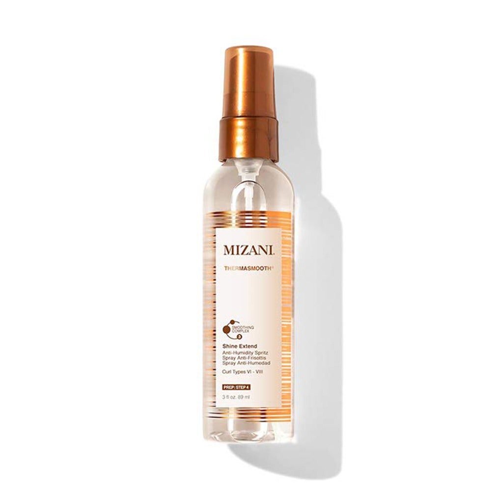Mizani Thermasmooth Shine Extend Anti-Humidity Spray on white background