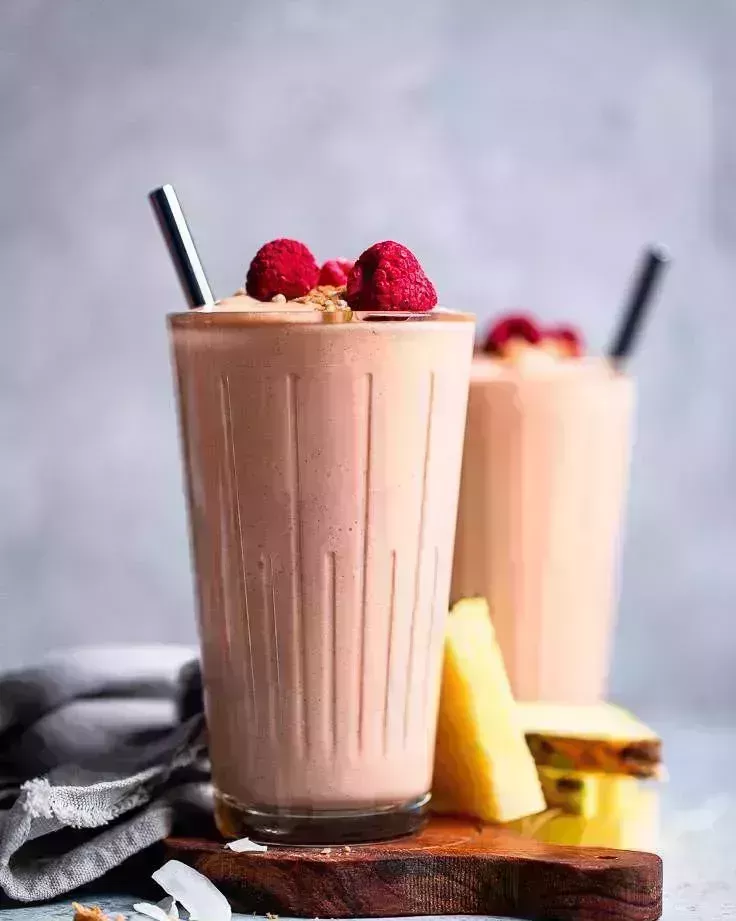 vegan mango pina colada smoothie
