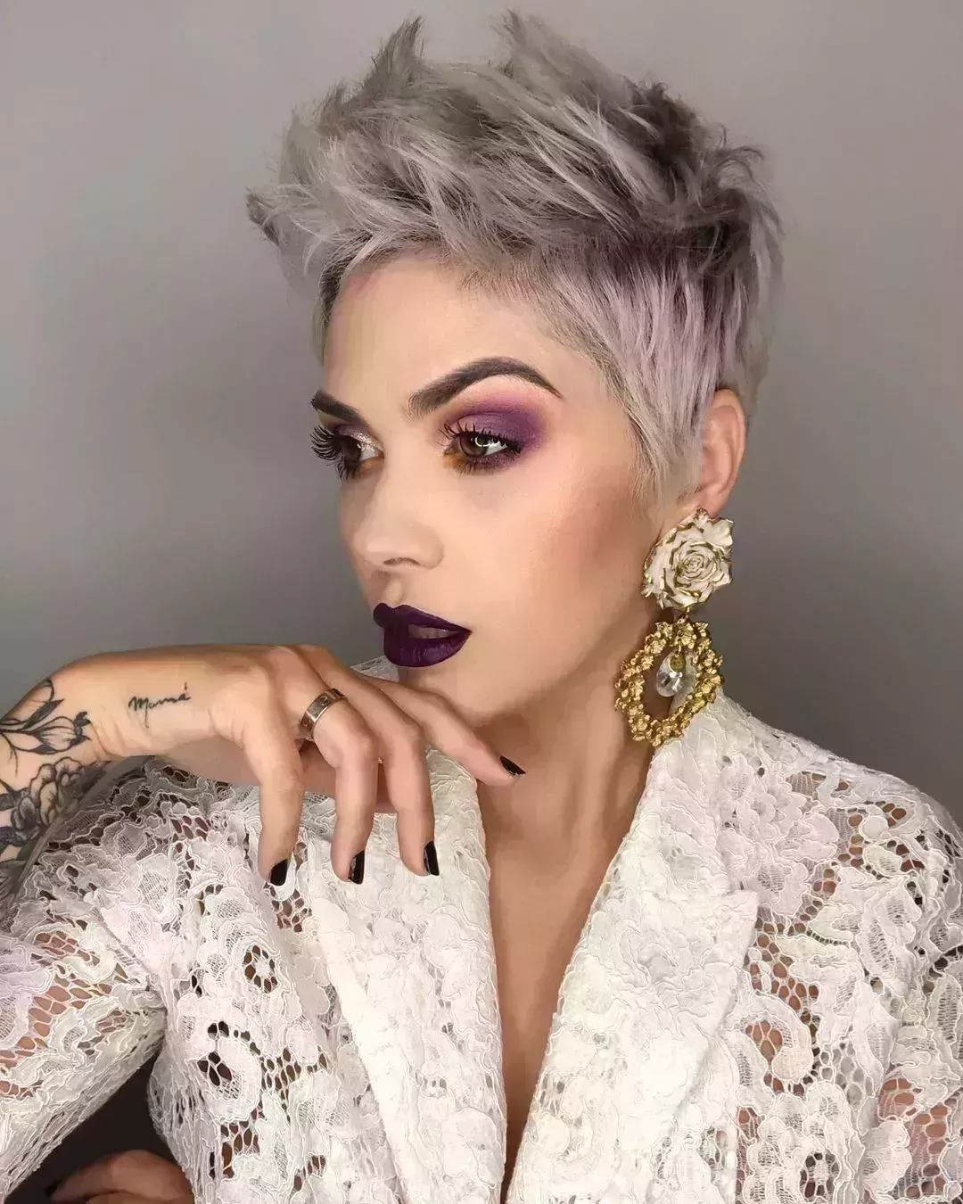 Casual Brushed Up Top with Undercut Taper