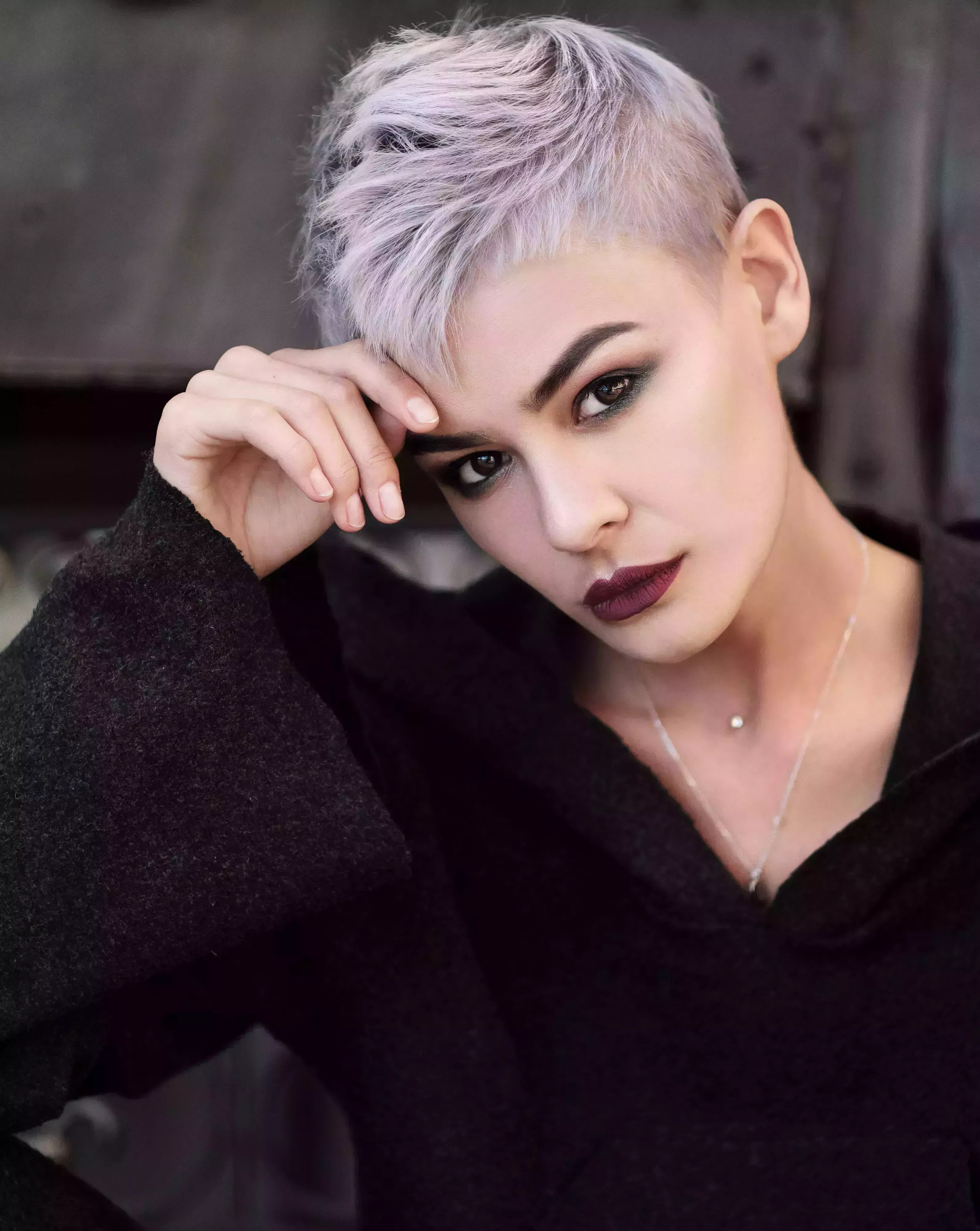 Pastel Pink Faux with Undercut Tapered SIdes