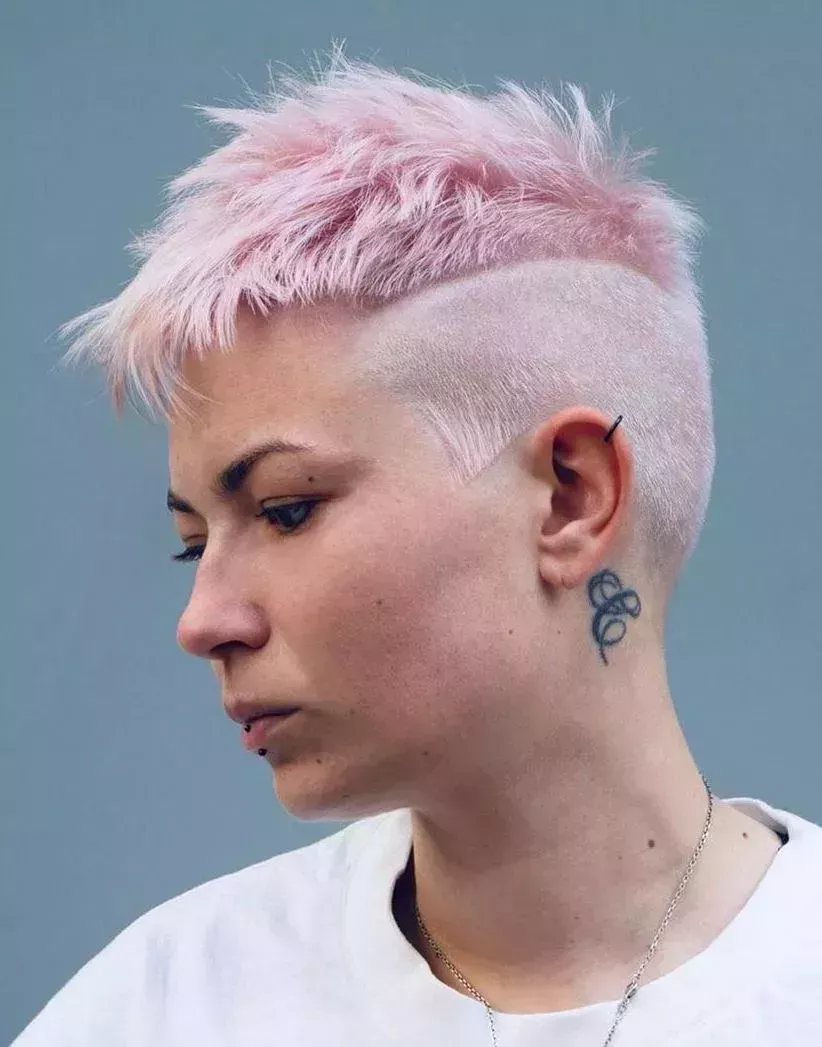 Candy Floss Mid Undercut Fade