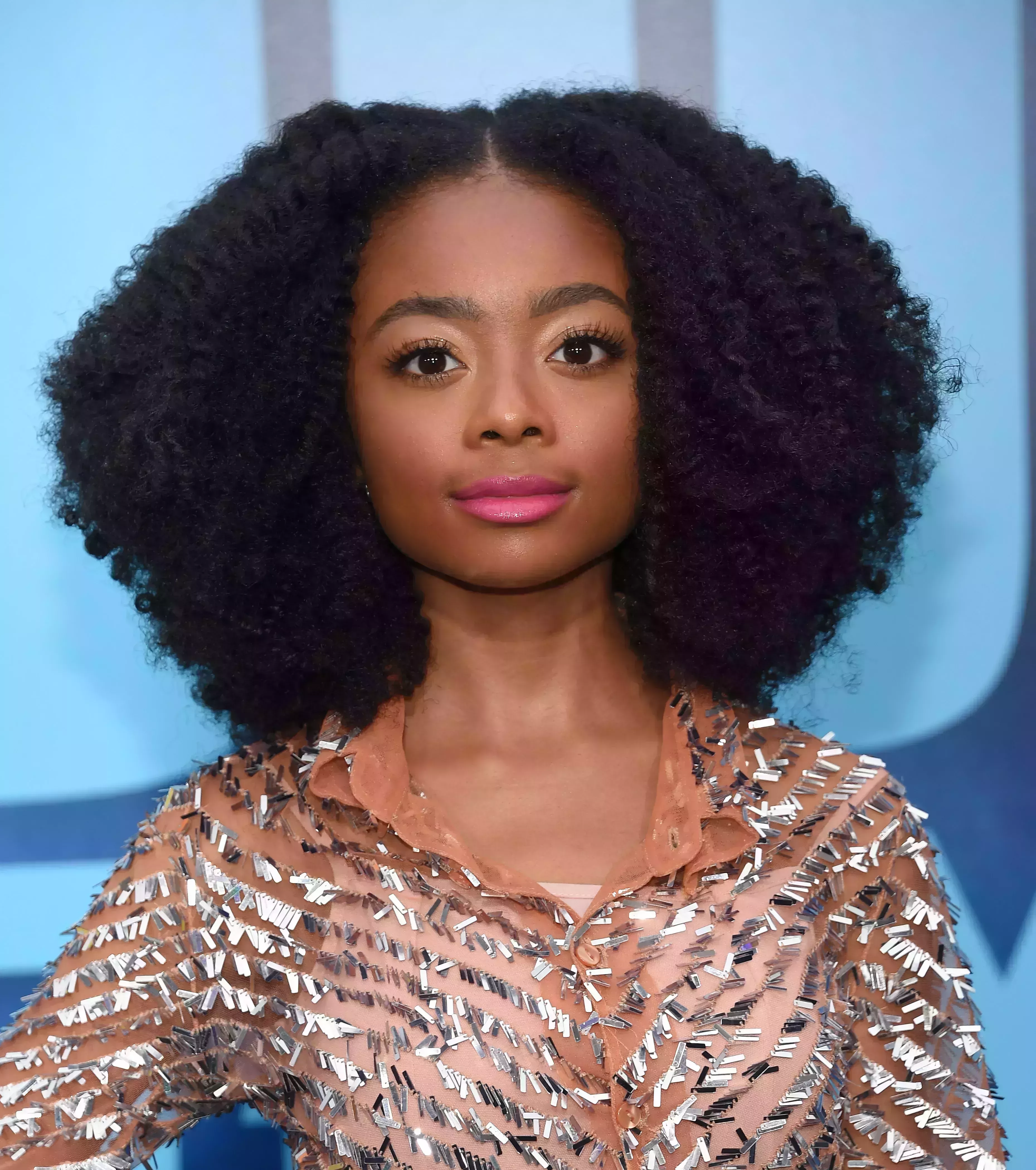 Skai Jackson’s Center-Parted Afro Bob