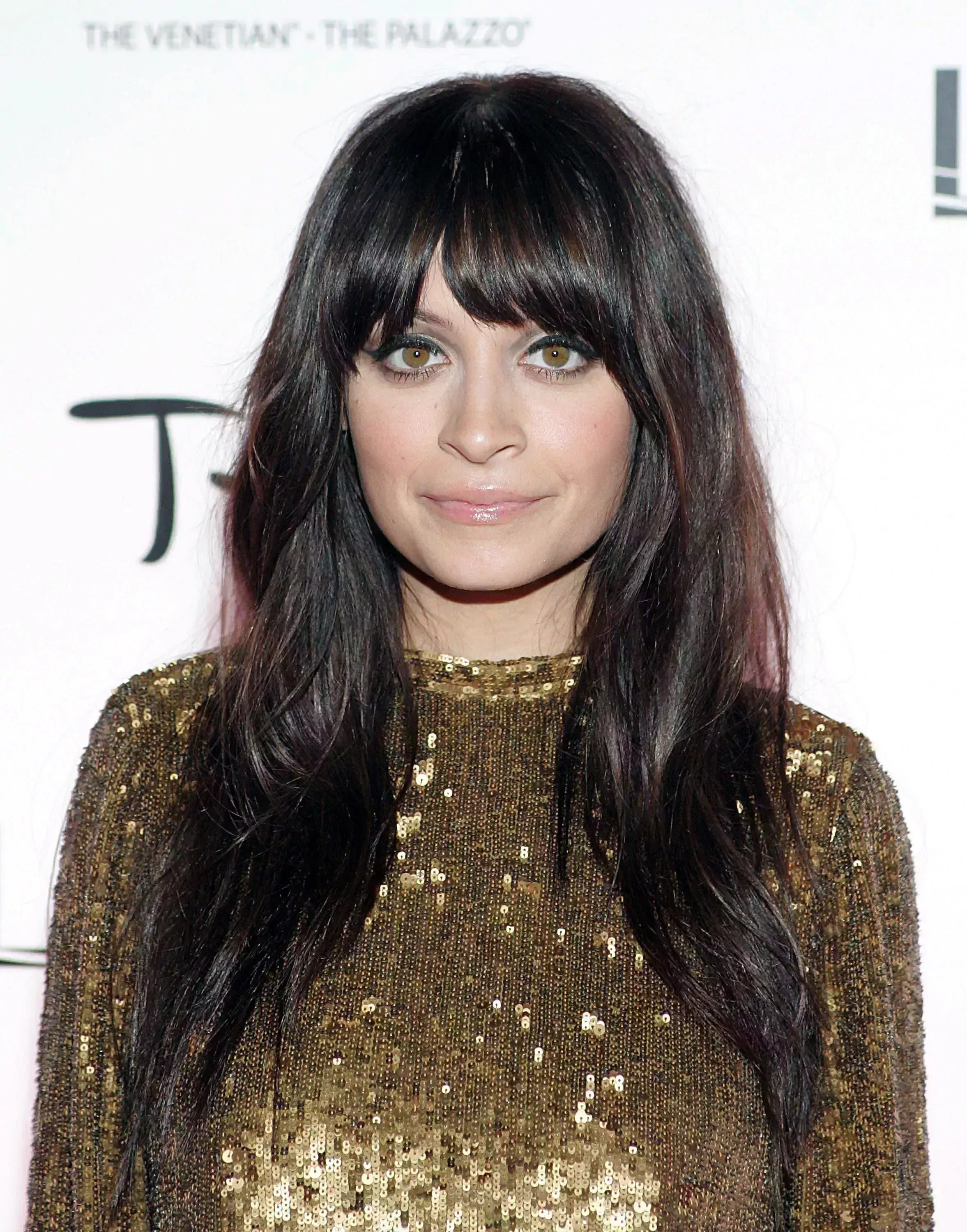 Nicole Richie’s Dark Hair with Purple Highlights