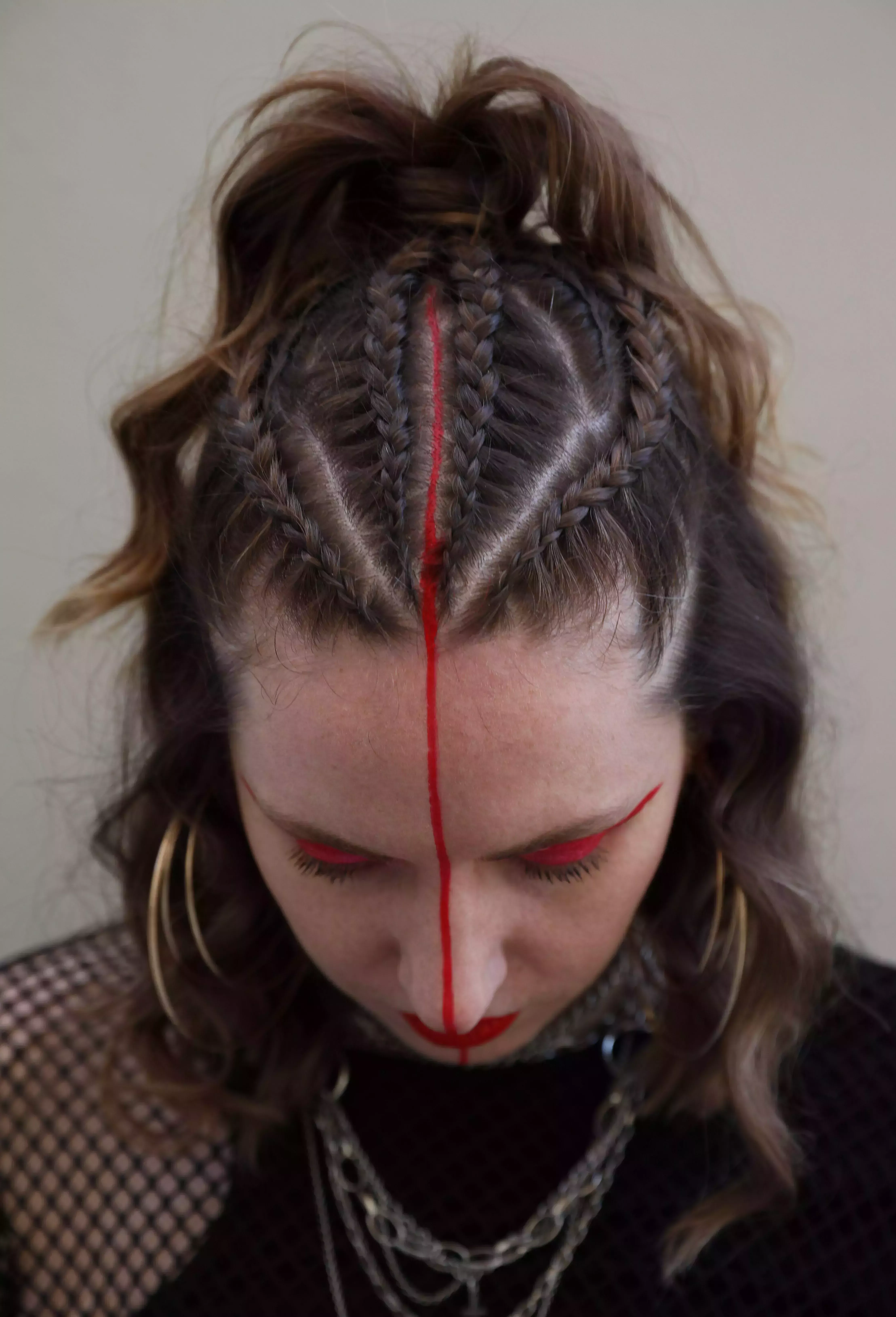 Four Braids Patterned Top