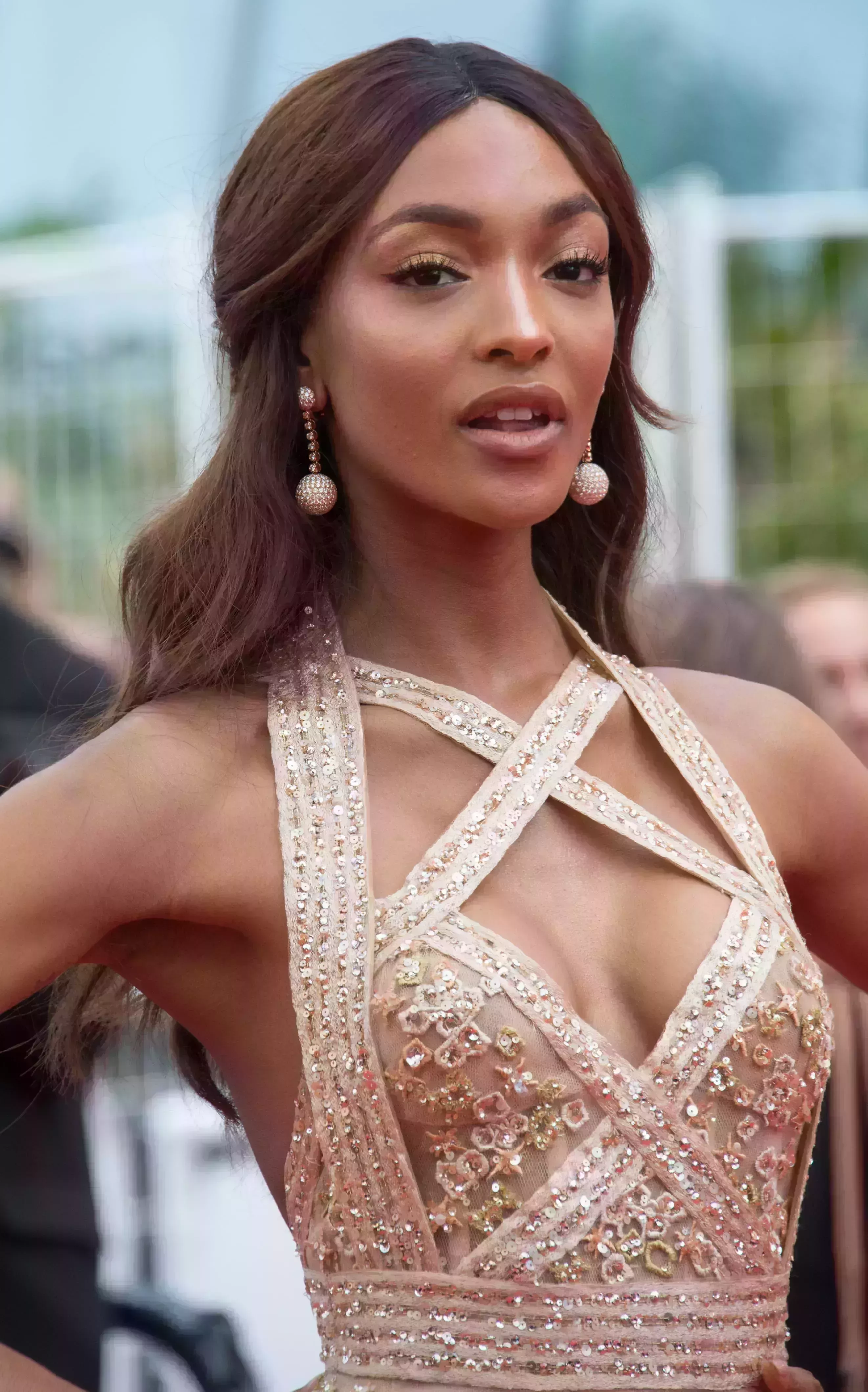 Jourdan Dunn’s Princess Half-Up