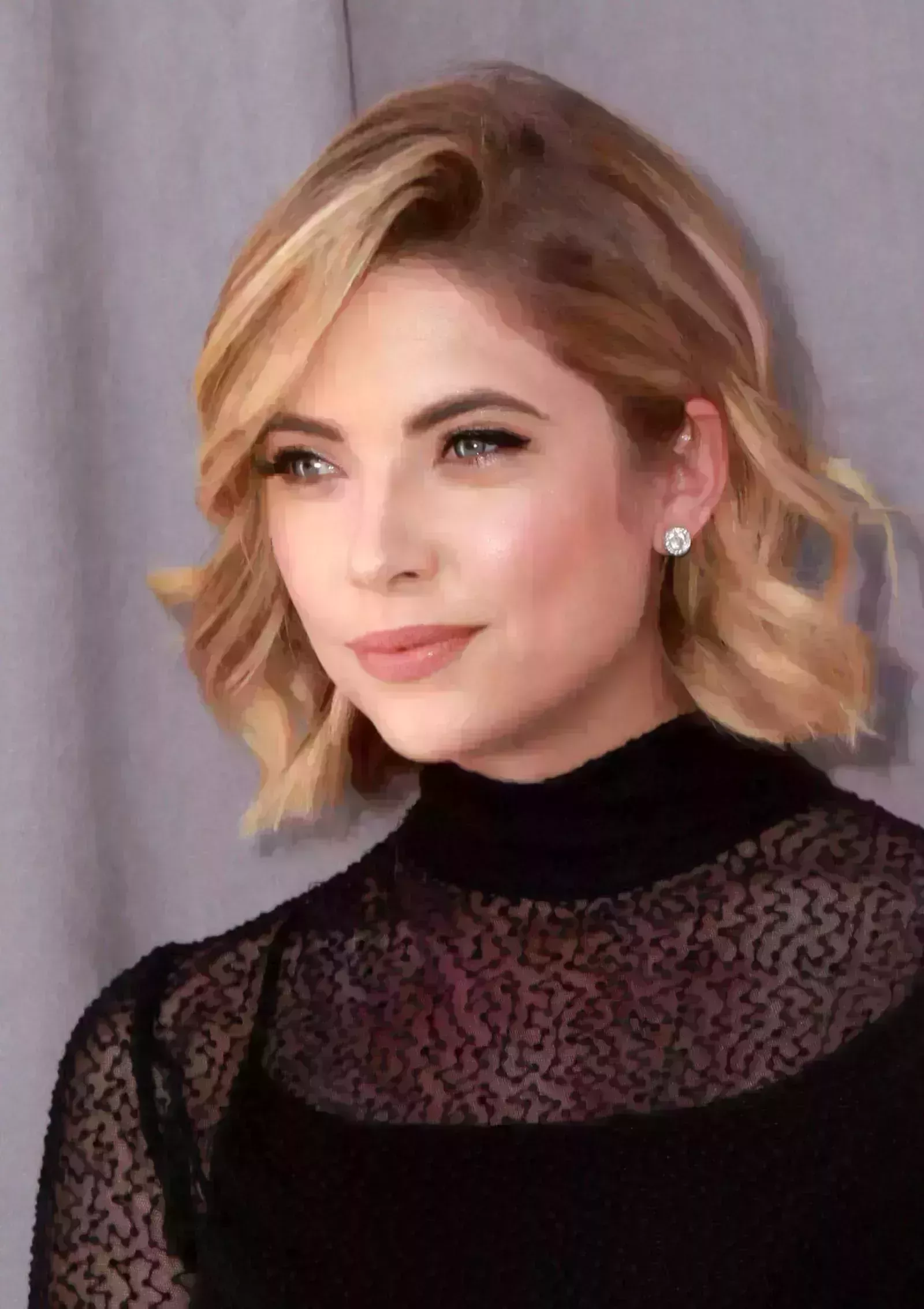 Ashley Benson Deep Side Part