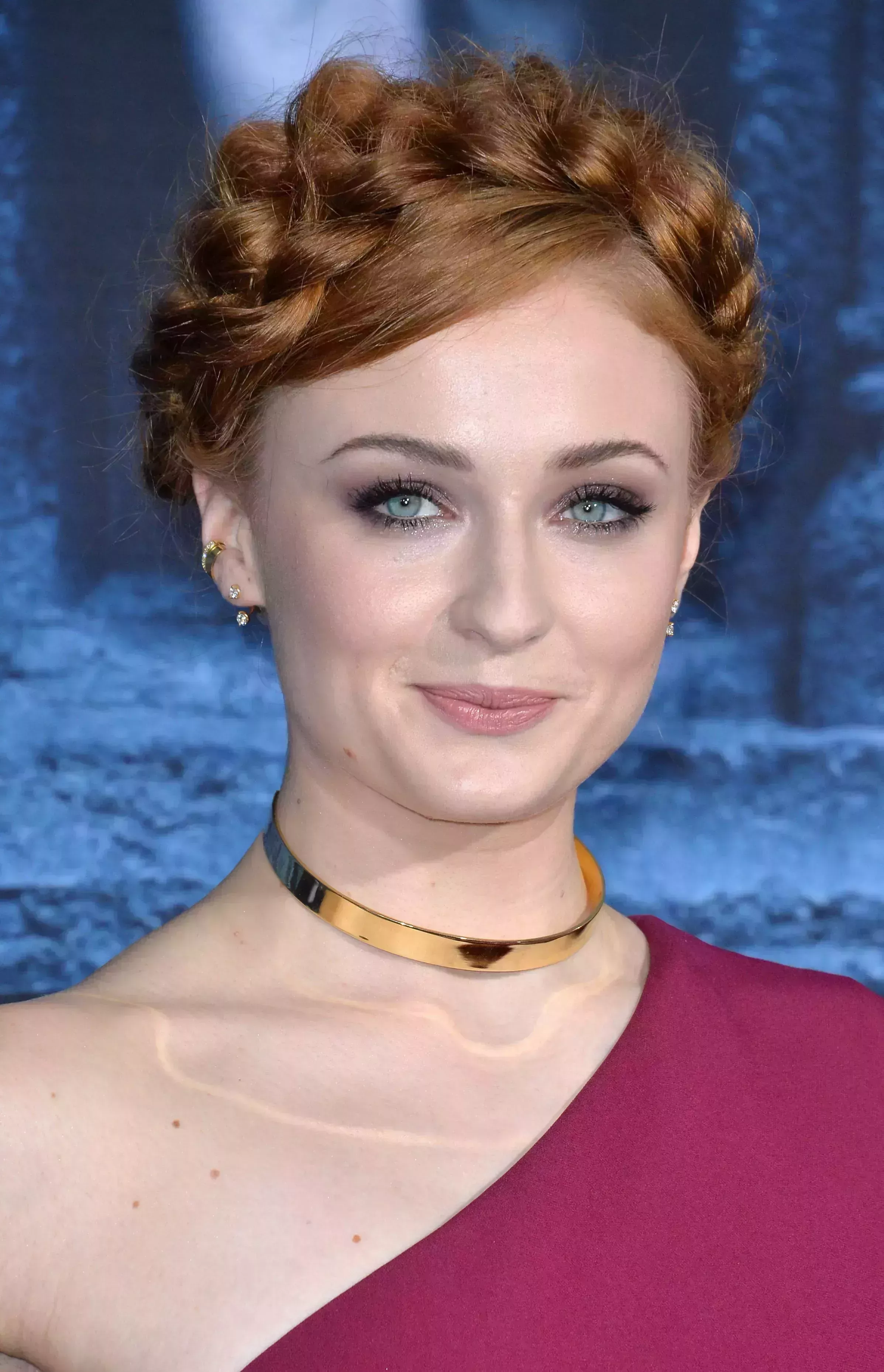 Sophie Turner’s Puffy Braid Crown