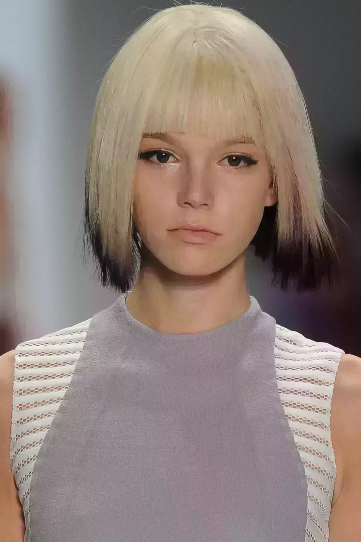 Blonde Bob with Dark Ends