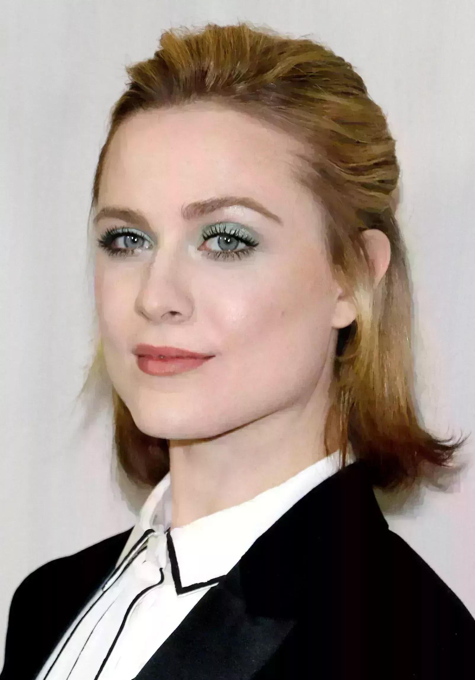 Evan Rachel Wood’s Half Up with Caramel Highlights