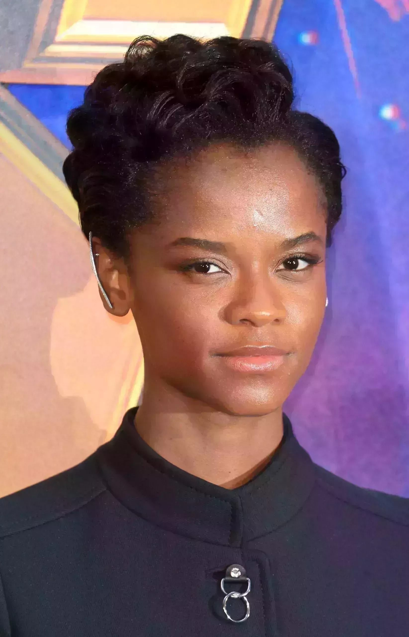 Letitia Wright’s Side Parted Crop