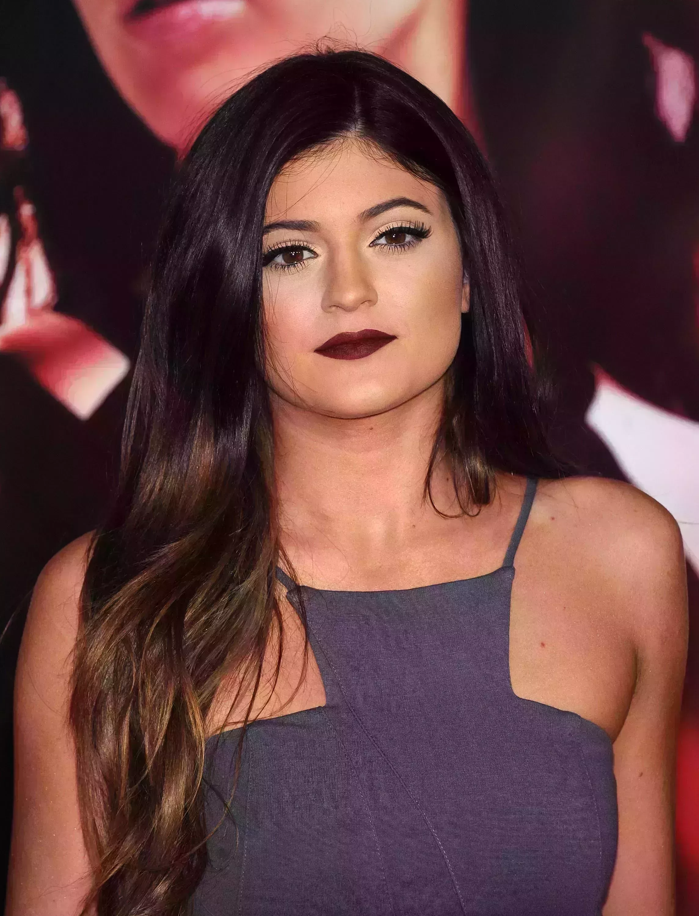 Kylie Jenner’s Chocolate Brown Highlights on Black Hair