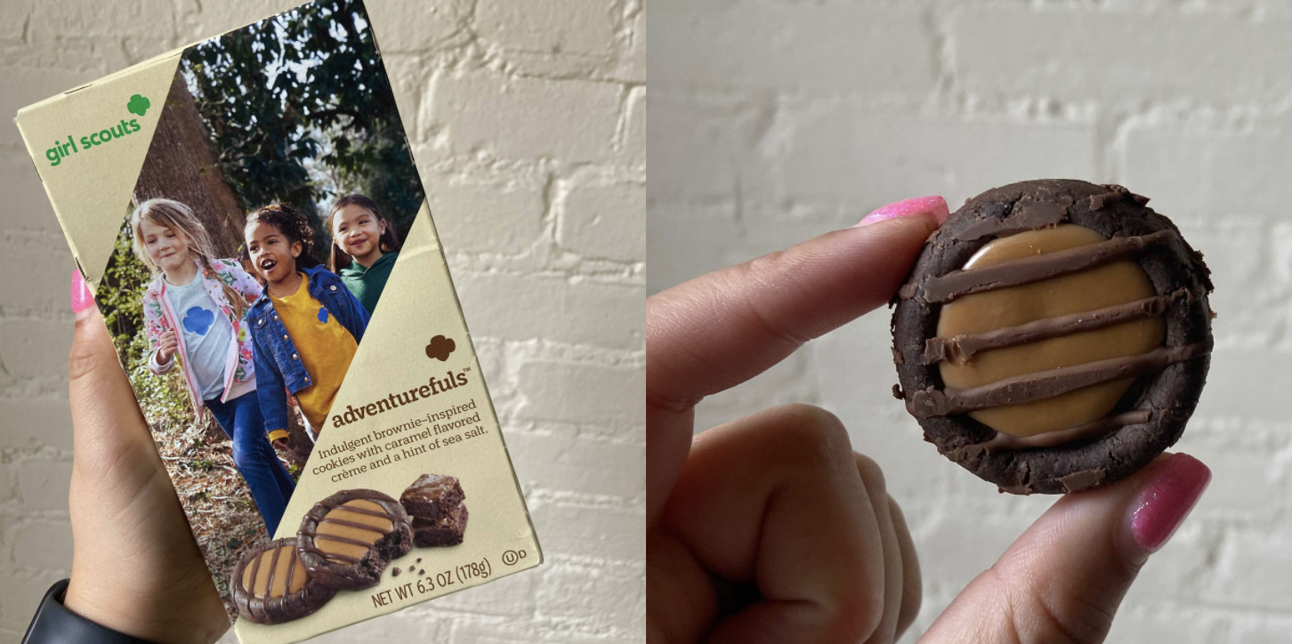 Las Girl Scouts tienen una nueva galleta de brownie de caramelo que será tu nueva favorita