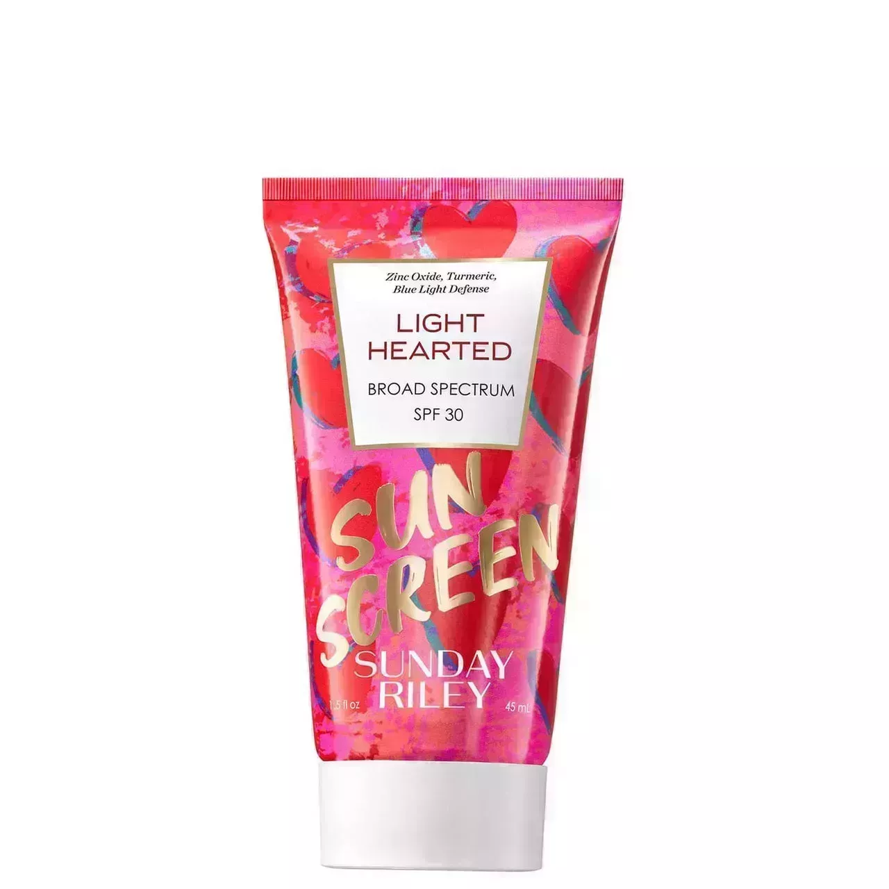 Sunday Riley Light Hearted Sunscreen SPF 30 on white background