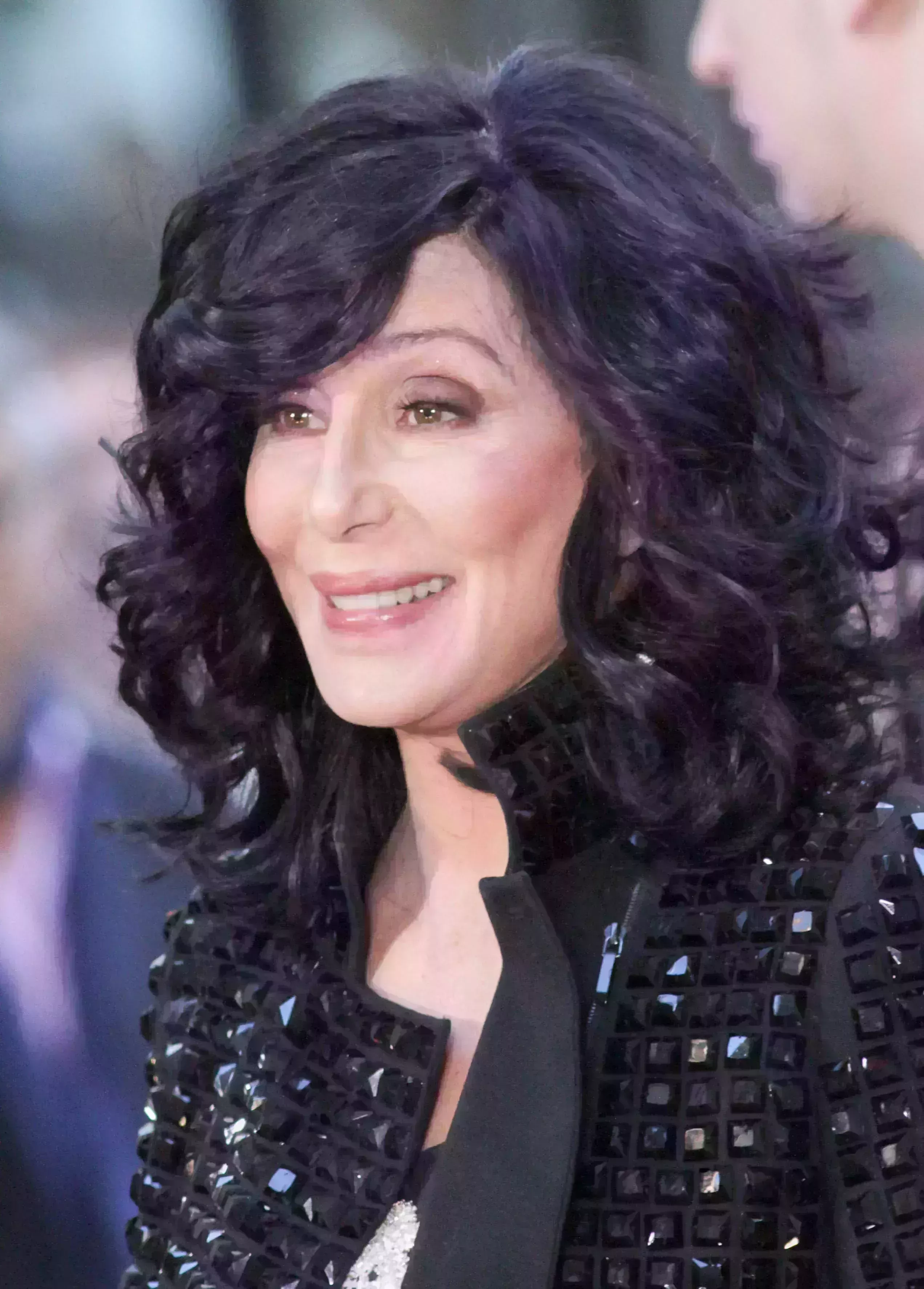 Cher’s Black Layered Mane