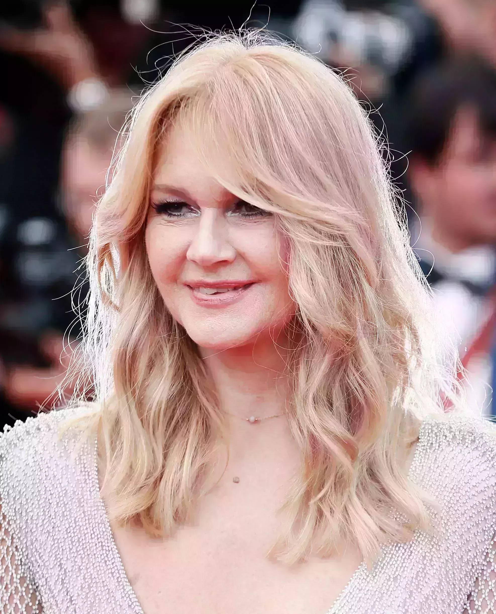 Grazyna Torbicka’s 70’s Bangs and Straight Medium Haircut