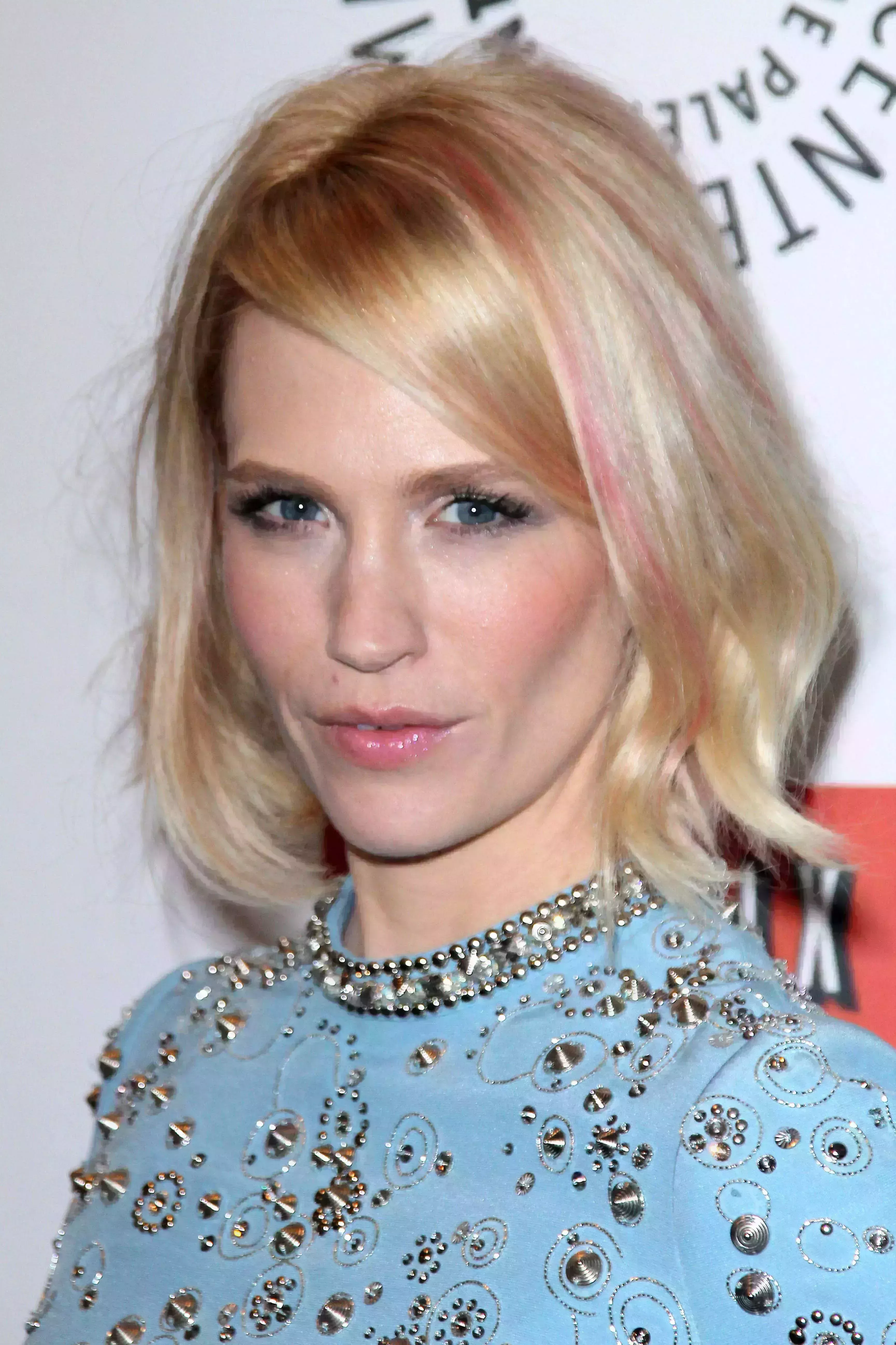 Blonde Bob with Subtle Pink Highlights