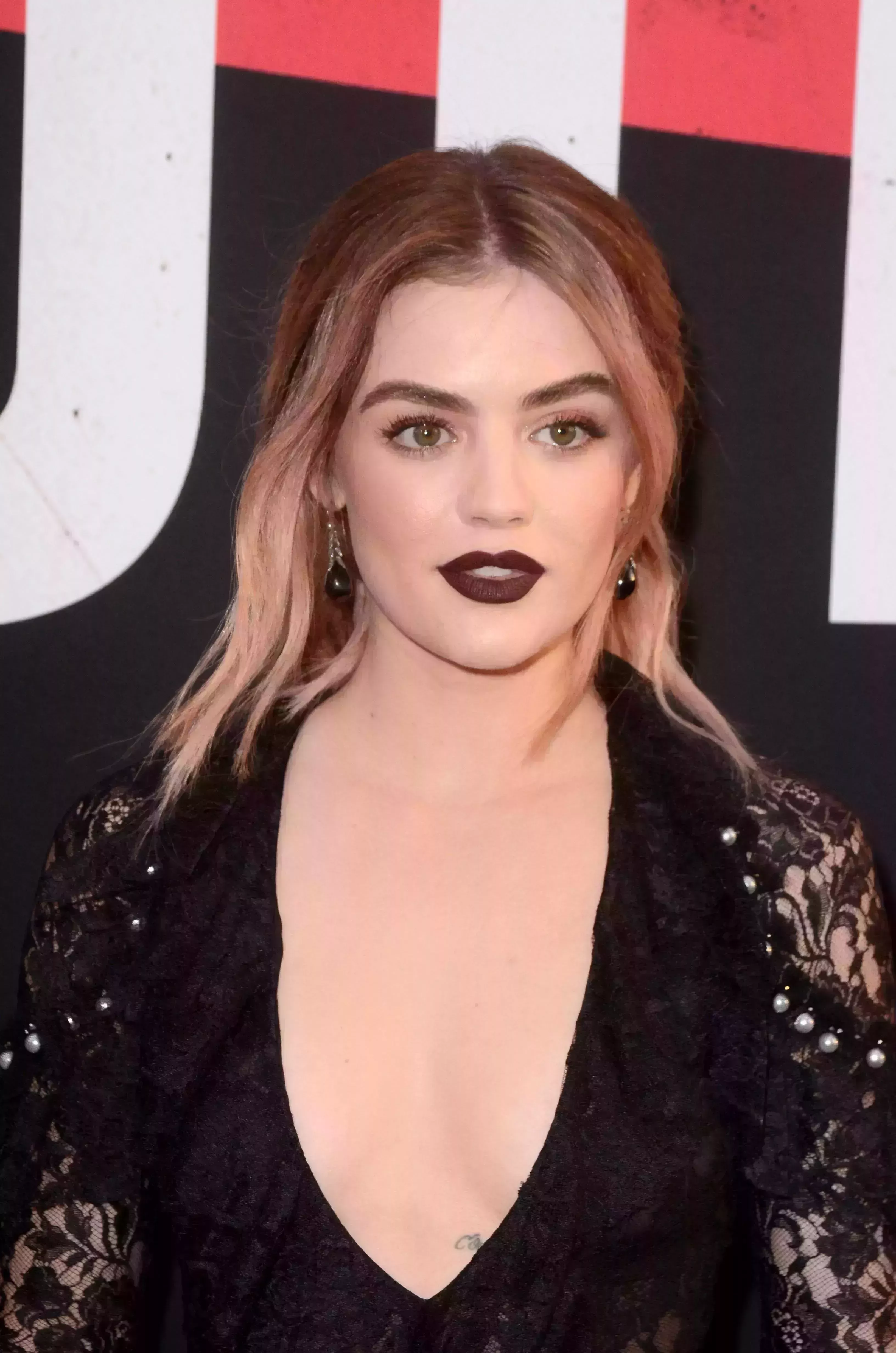 Lucy Hale’s Mauve Ombre