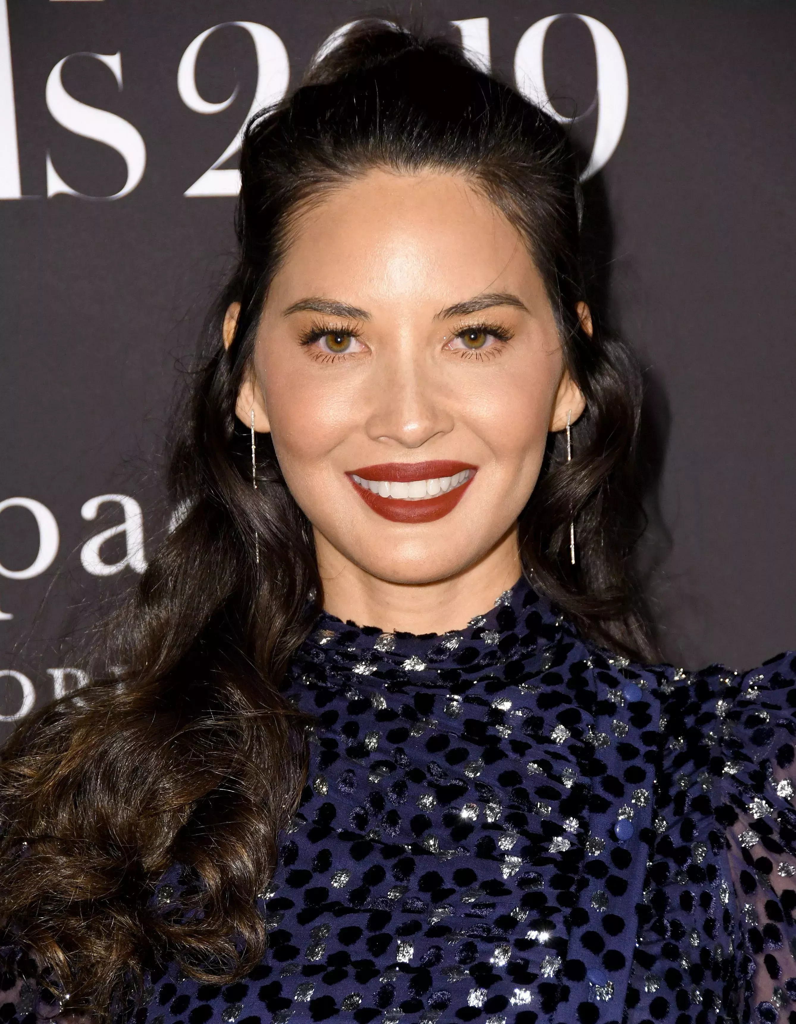Olivia Munn’s Half-Up Curls