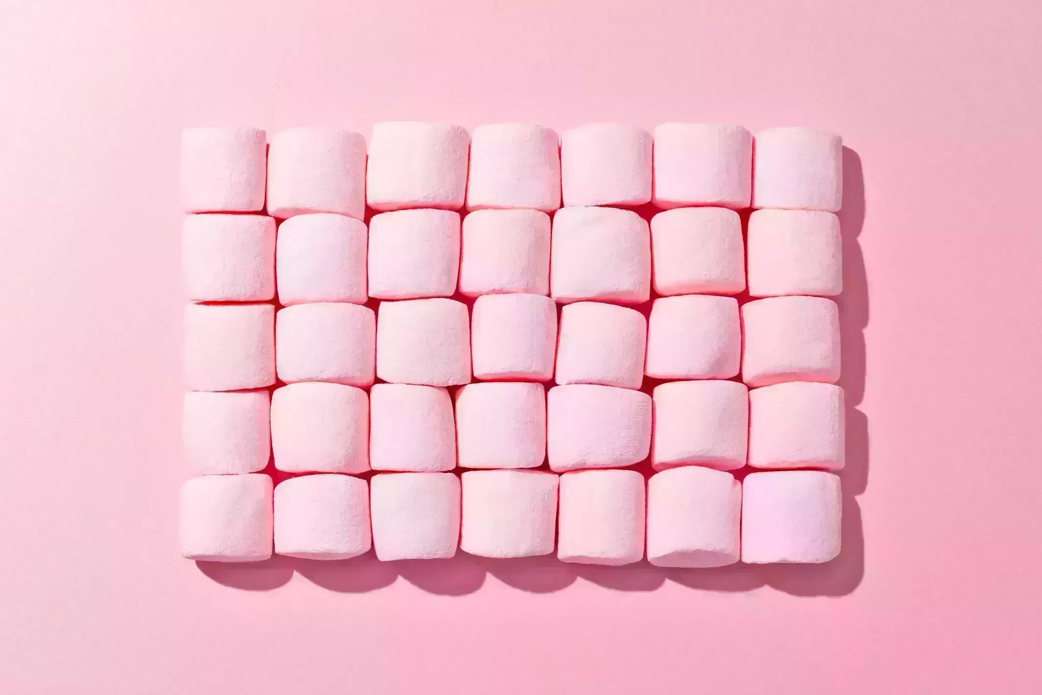 pink fluffy marshmallows