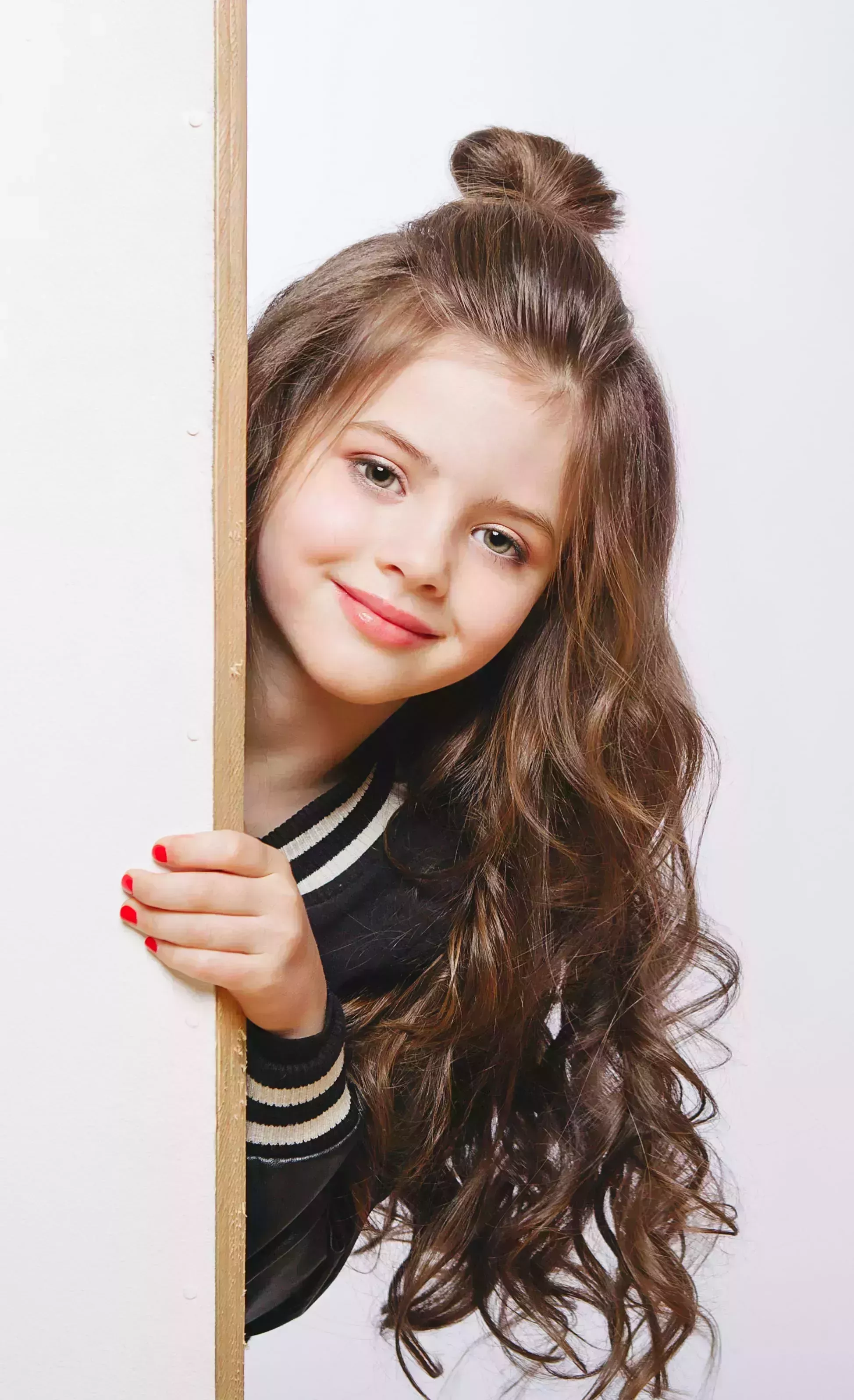 Top Half Bun and Curls