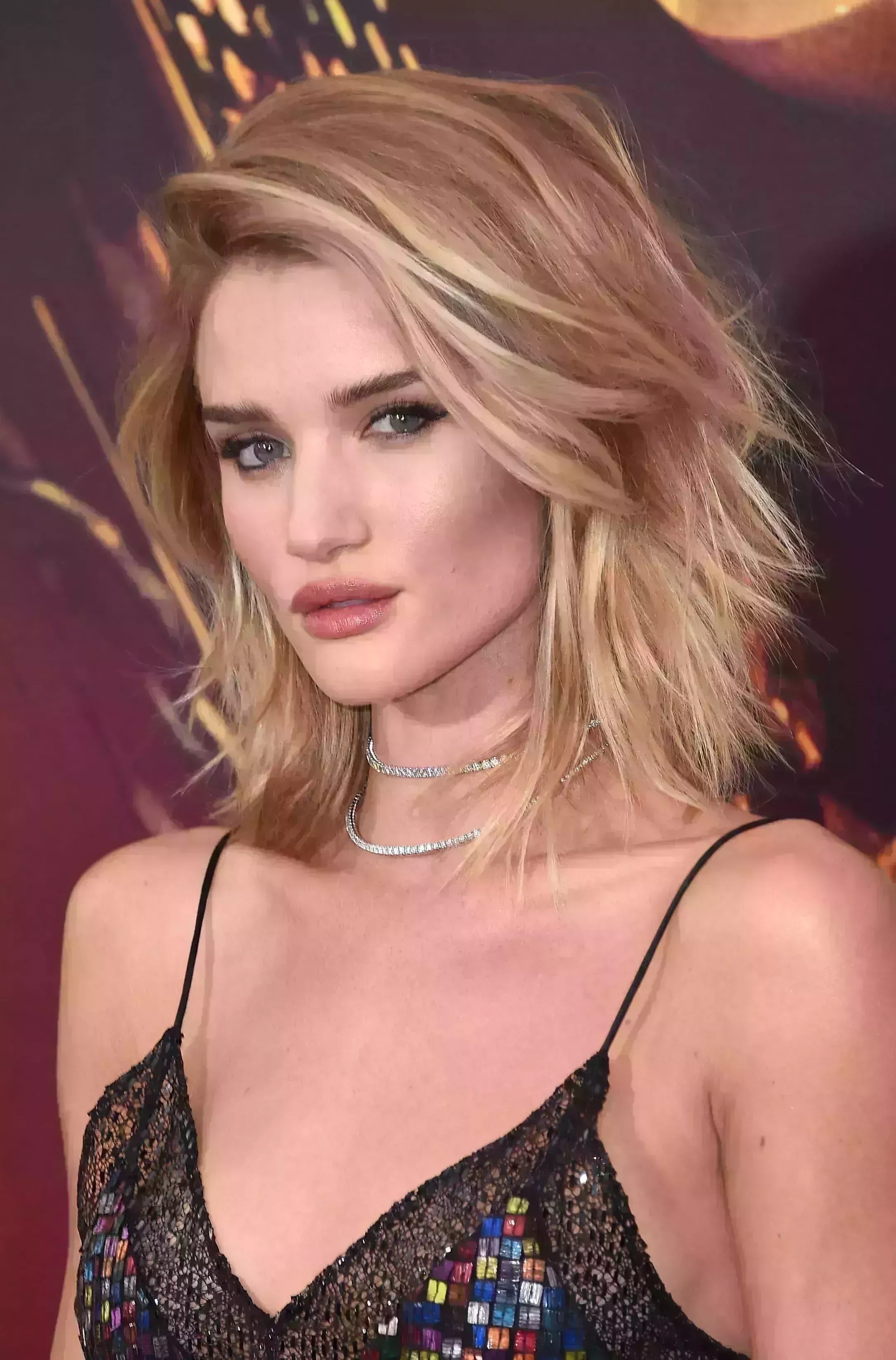 Rosie Huntington’s Layered Lob