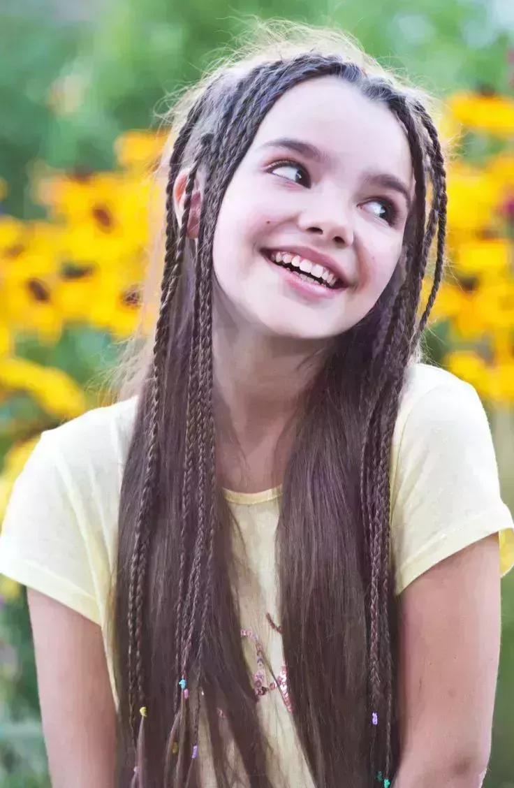Girl in Micro Braids