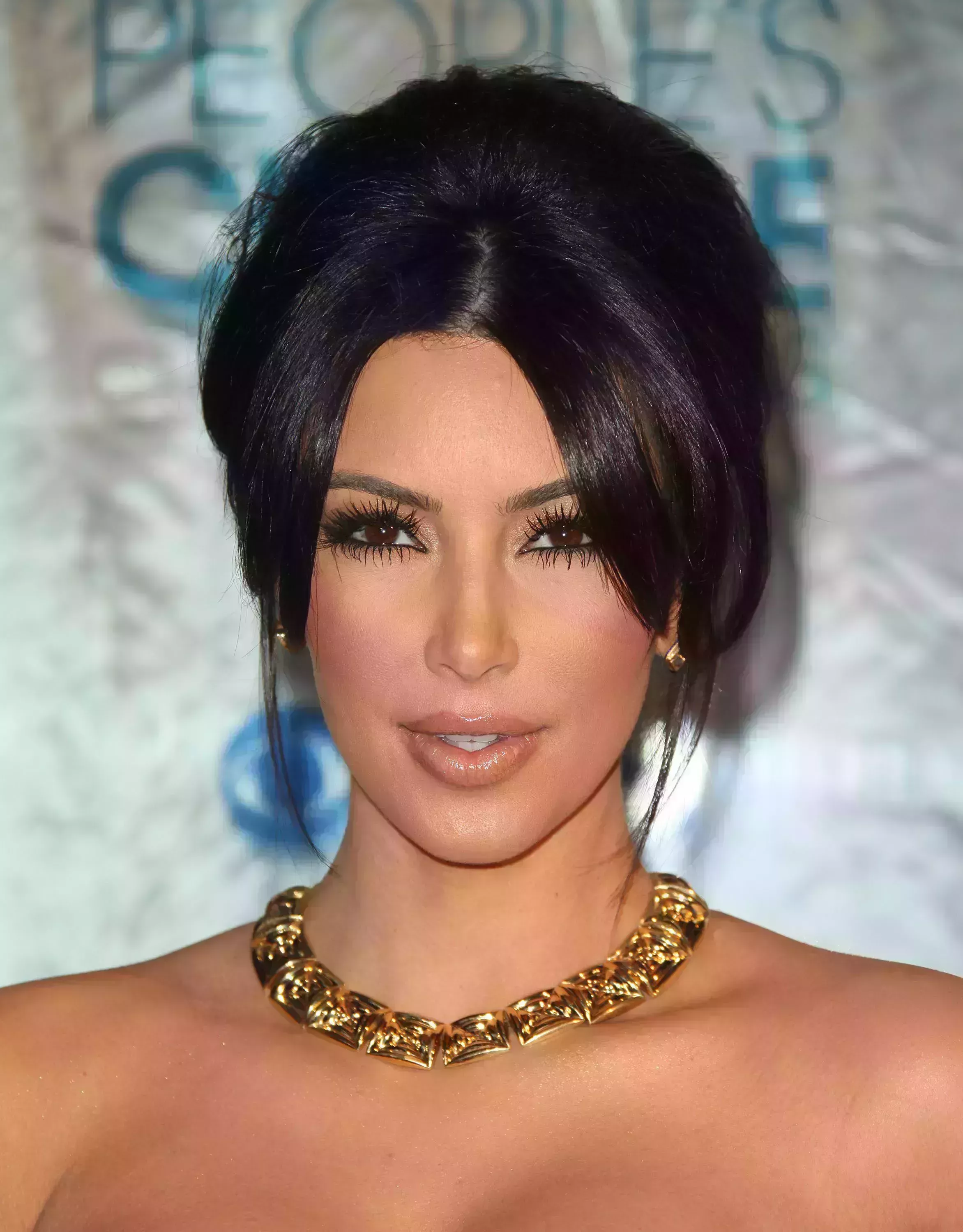 Kim K Puffing that Updo