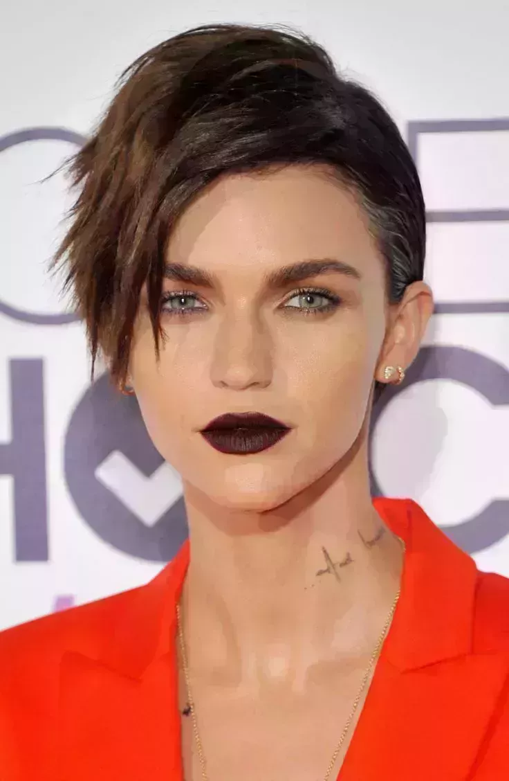 Ruby Rose’s Deep Side Part Cut