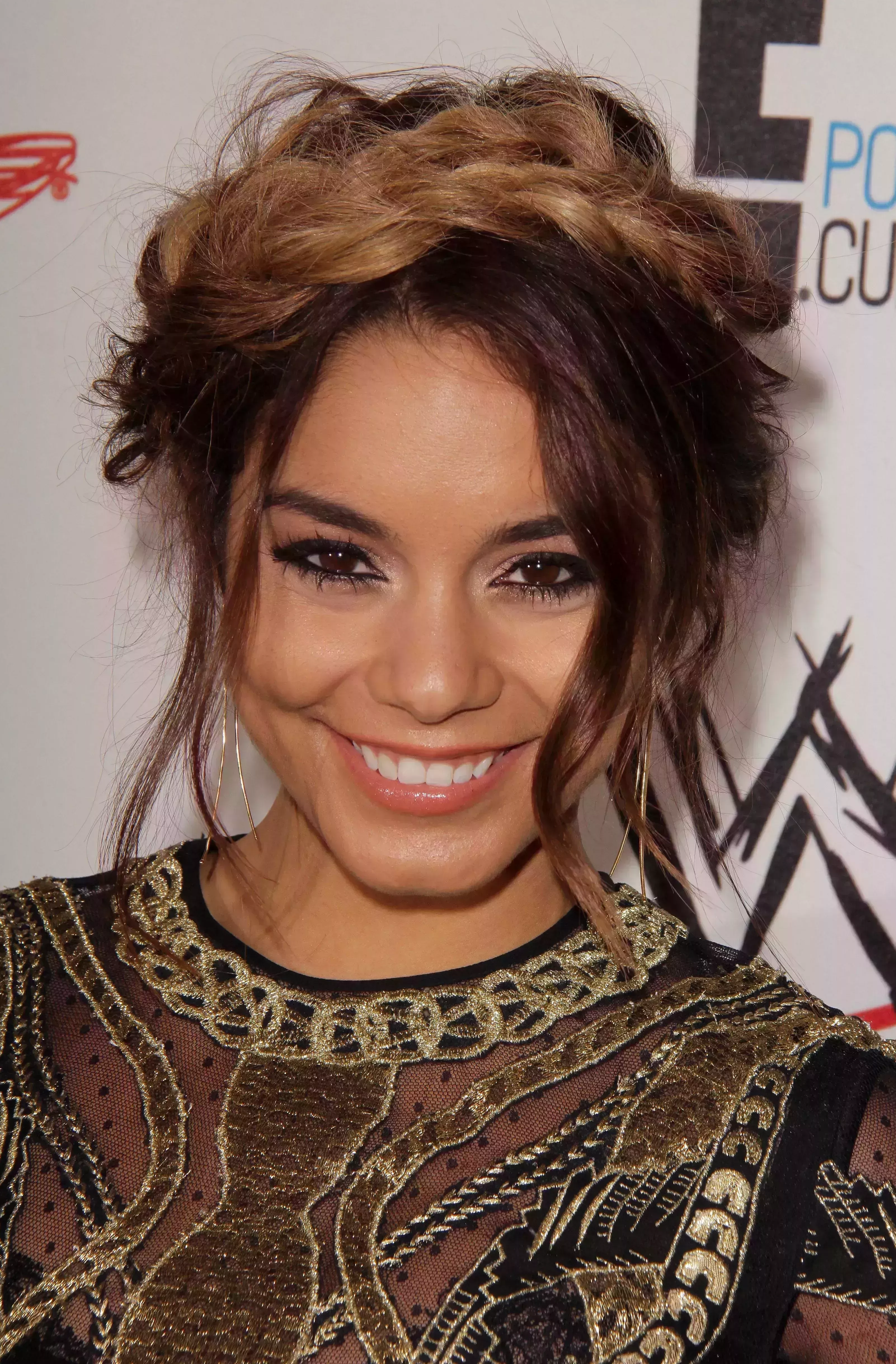 Vanessa Hudgens Braiding that Long Hair