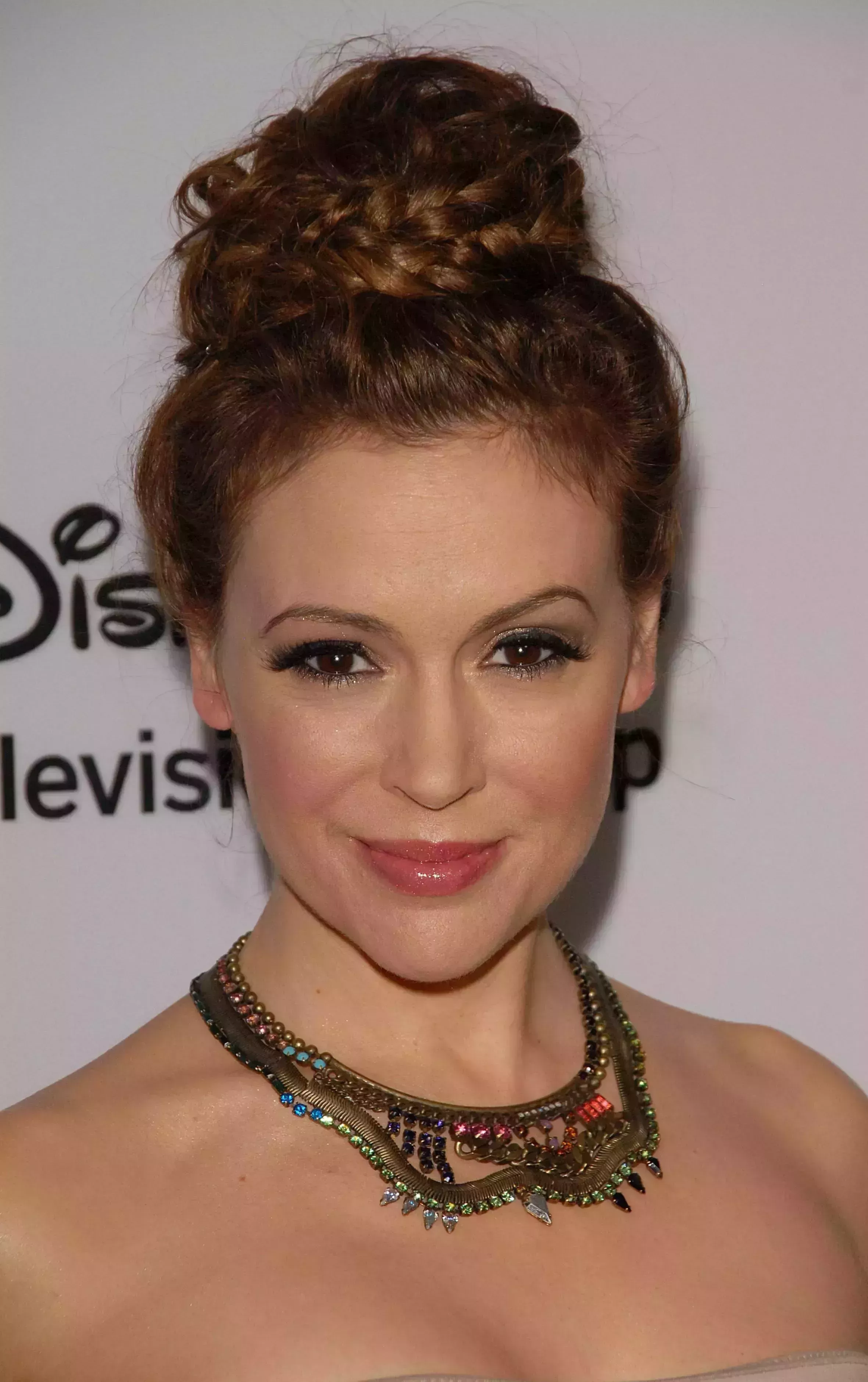 Alyssa’s Ginger Braid Bun Top