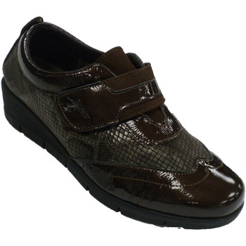 48 Horas Mocasines Zapatos mujer velcro piel y licra de ser