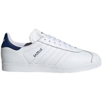 adidas Zapatillas Gazelle W White-white And Blue Cuero de