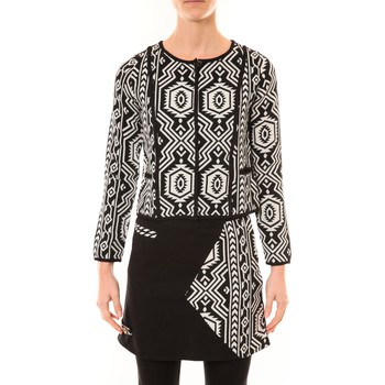 Bamboo's Fashion Chaqueta Veste Chiner BW682 noir et blanc