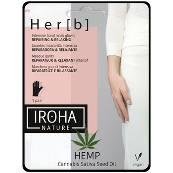 Iroha Nature Cuidados manos & pies Cannabis Hand Nail Mask Glove Repairing Relaxing