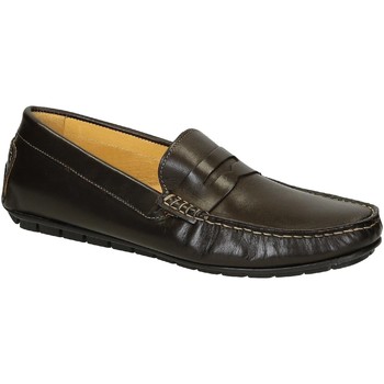 Leonardo Shoes Mocasines 503 VITELLO T MORO FAUSTO