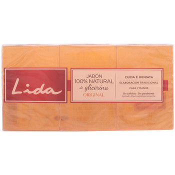 Lida Productos baño Jabon 100% Natural Glicerina Original Lote 3 Pz