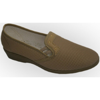 Made In Spain 1940 Mocasines Zapatilla tela de rejilla con cuña media