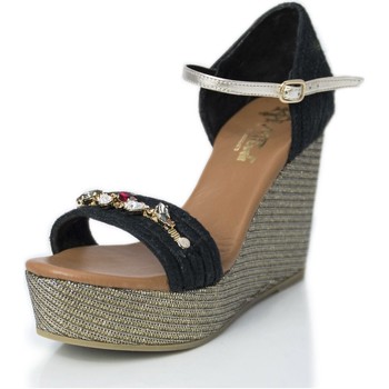 Mtbali Sandalias Sandalia Alpargata con cuña, Mujer - Modelo Paris Glam