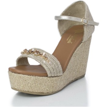 Mtbali Sandalias Sandalia Alpargata con cuña, Mujer - Modelo Paris Star