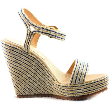 Mtbali Sandalias Sandalia Alpargata con cuña, Mujer - Modelo Yute