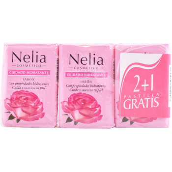 Nelia Productos baño Agua De Rosas Jabón Lote 3 X 125 Gr