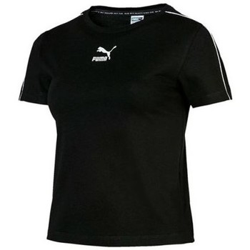 Puma Camiseta CAMISETA ENTALLADA CLASSICS NEGRA MUJER