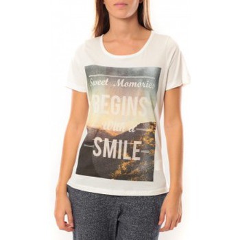 Vero Moda Camiseta Grafic girl s/s Top Box it 10101116 Blanc