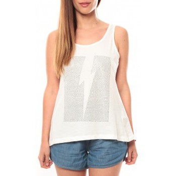 Vero Moda Camiseta tirantes Rock S/L Studs Ligh Top Box It 10108858 Blanc