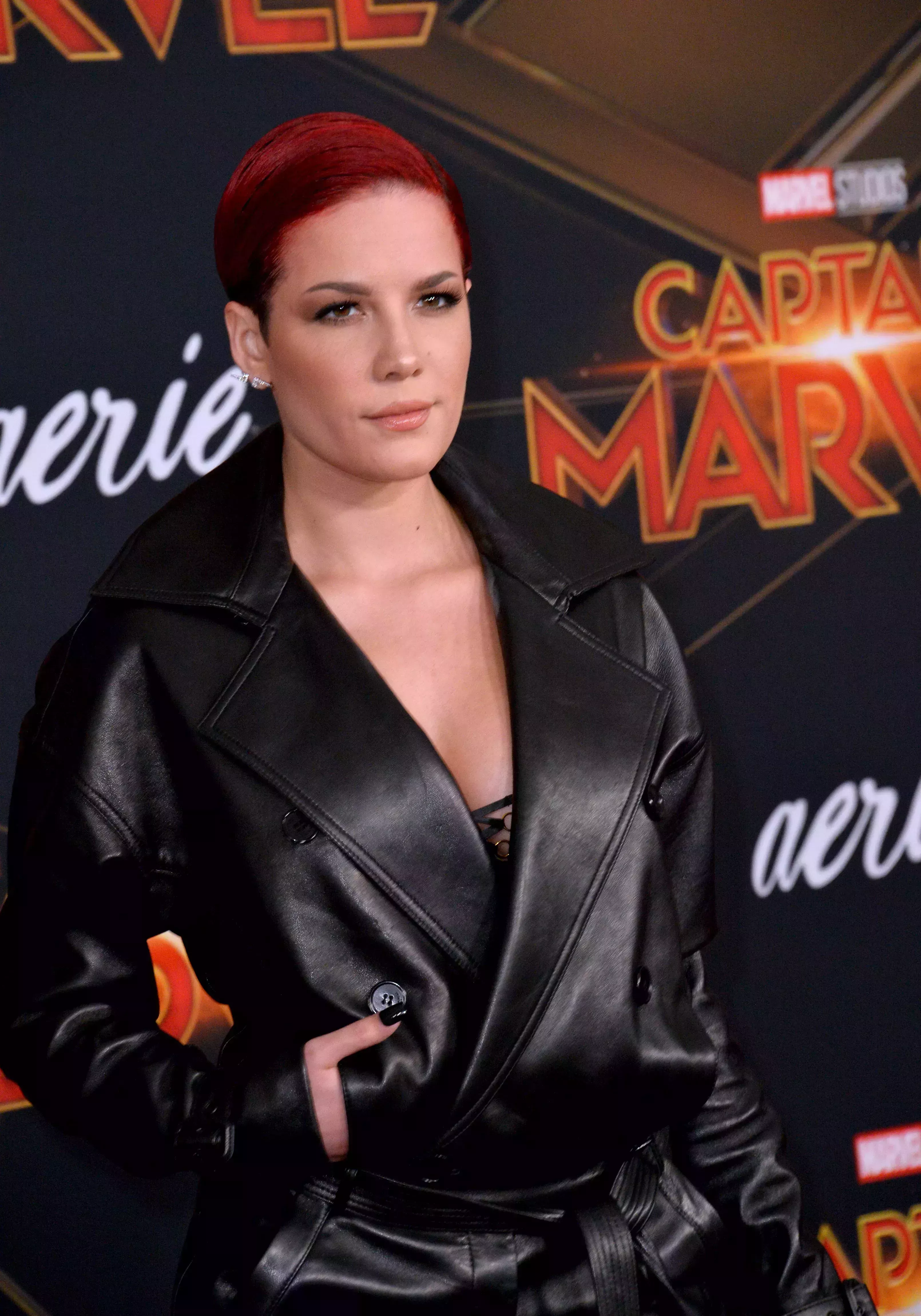 Halsey’s Rich Magenta Pixie Look
