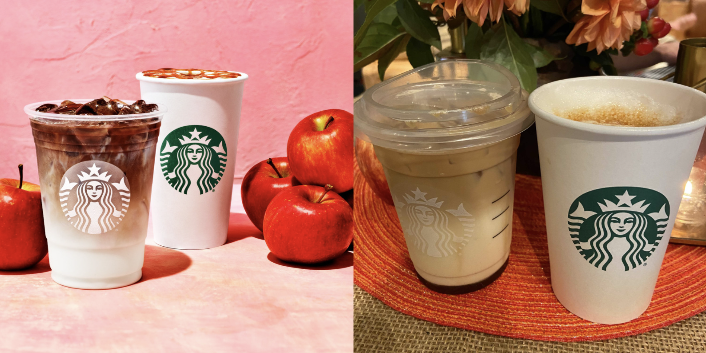 Starbucks presentó un Macchiato de manzana crujiente para el otoño y lo probé antes que nadie