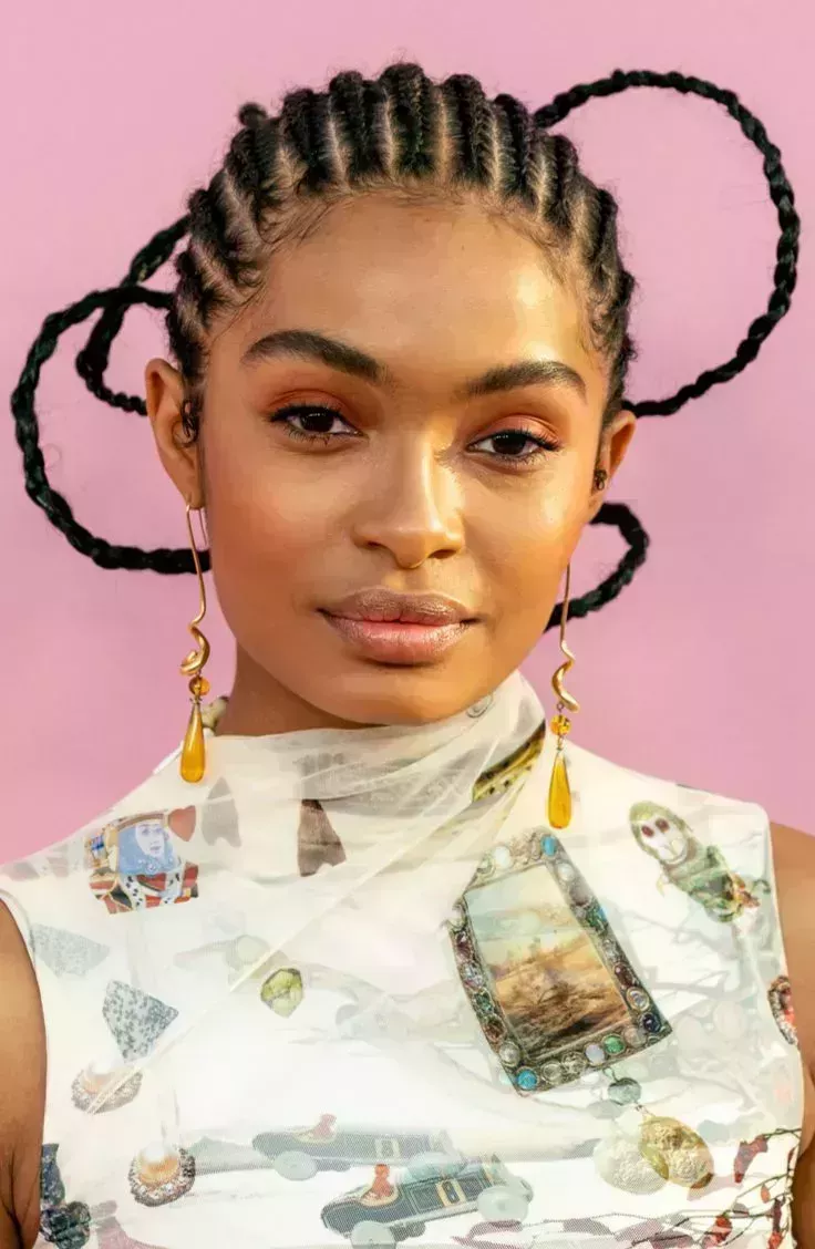 Yara Shahidi’s Edgy Updo