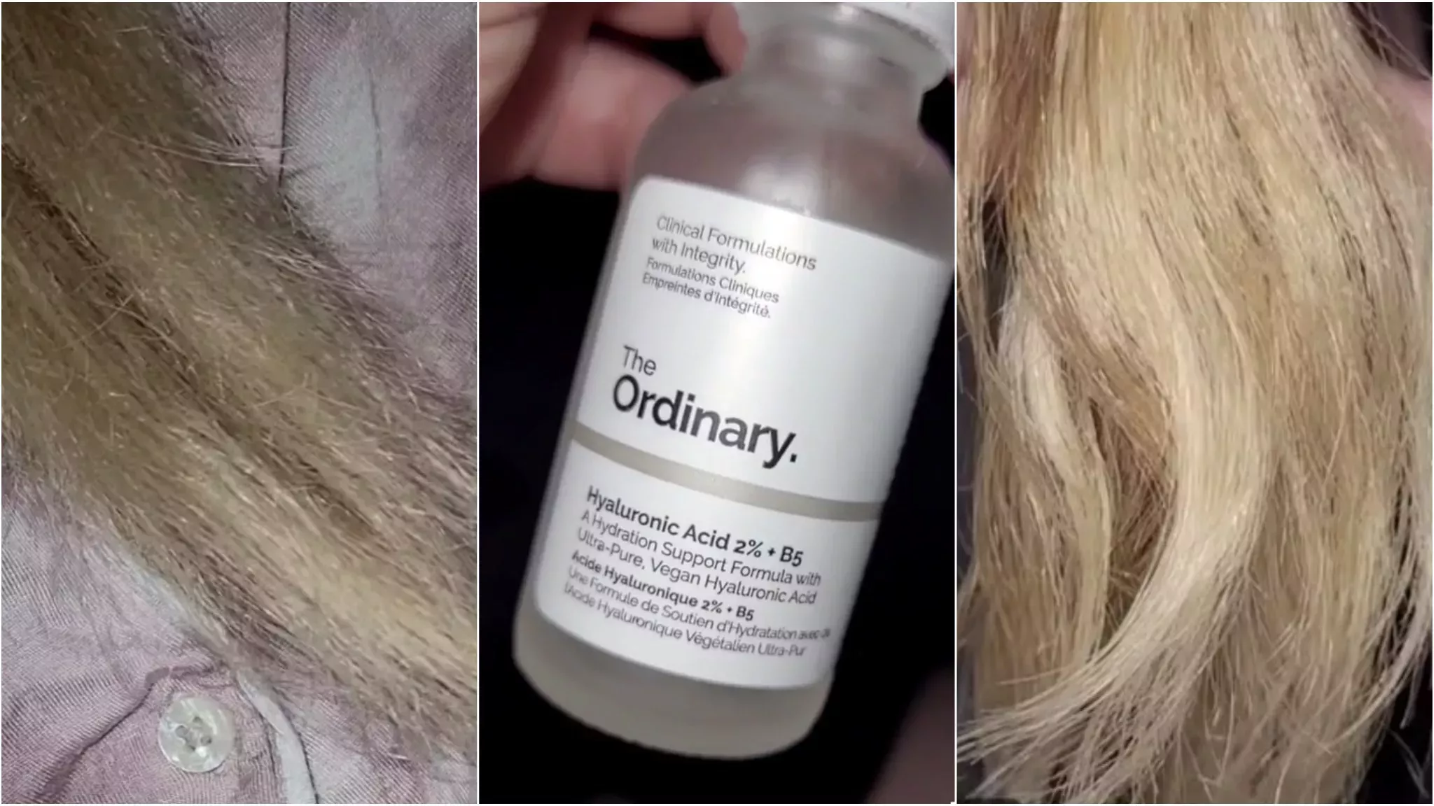 Una usuaria de TikTok hizo un sólido argumento para usar un suero de ácido hialurónico para el cuidado de la piel en su cabello